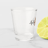 リスのハートビートリス愛好家 ショットグラス (左)