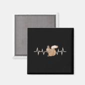 リスのハートビートリス愛好家 マグネット (正面/裏面)