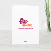 リスのバレンタインデーカード シーズンカード (裏面)