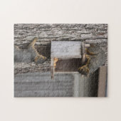 リスのパズル: 2匹のリス ジグソーパズル (横)