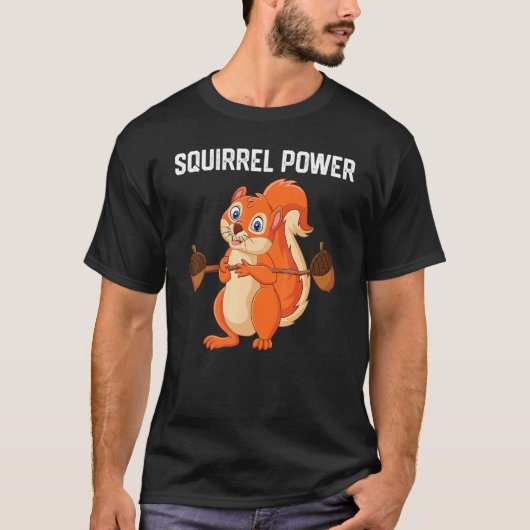 リスのパワーフォレスト動物の愛最高の友のSqu Tシャツ (正面)