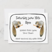 リスのパーティの招待状 招待状 (裏面)