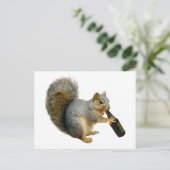 リスのビールはがき ポストカード (スタンド正面)