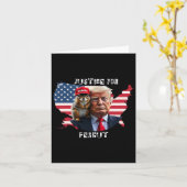 リスのピーナッツにトランプの投票4 カード (黄色い花)