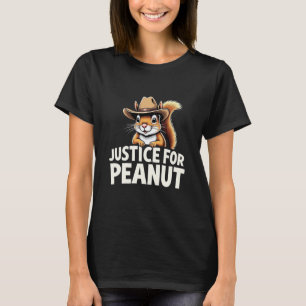 リスのピーナッツのための正義 Tシャツ