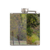 リスのフェンスのポーズ フラスク (裏面)