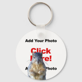 リスのフォトキカスタムーチェーンの追加 キーホルダー