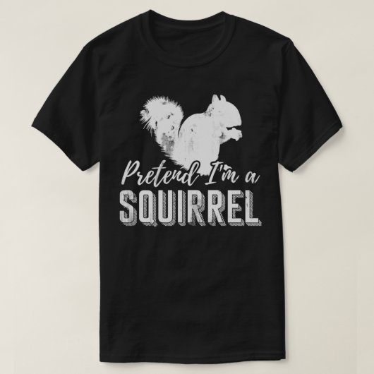 リスのプルオーバーを装う Tシャツ (デザイン正面)