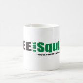 リスのマグを放して下さい コーヒーマグカップ (中央)