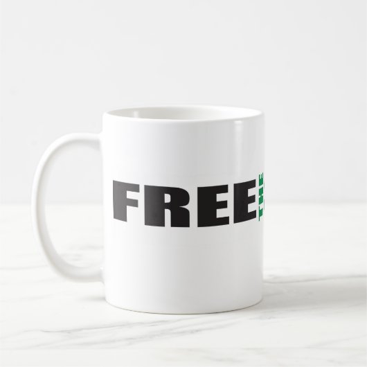 リスのマグを放して下さい コーヒーマグカップ (左)