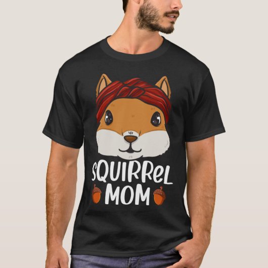 リスのママRodent Gopher Chipmunk女性の女の子 Tシャツ (正面)