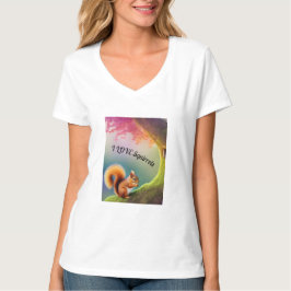 リスのリス野生生物ウッドランズの甘い都市w tシャツ