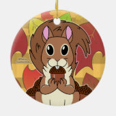 リスのリス –  セラミックオーナメント (裏面)