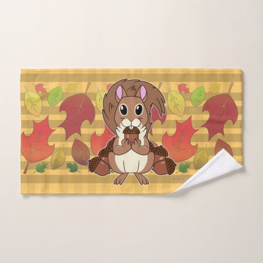 リスのリス –  ハンドタオル (ハンドタオル)