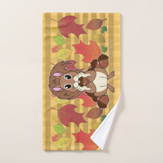 リスのリス –  ハンドタオル (ハンドタオル)