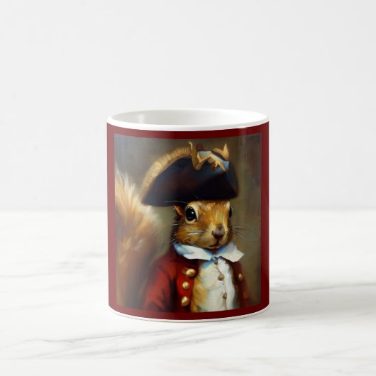 リスのレッドコート コーヒーマグカップ (中央)