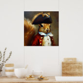 リスのレッドコート ポスター (キッチン)