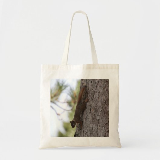 リスの上下逆 トートバッグ (正面)