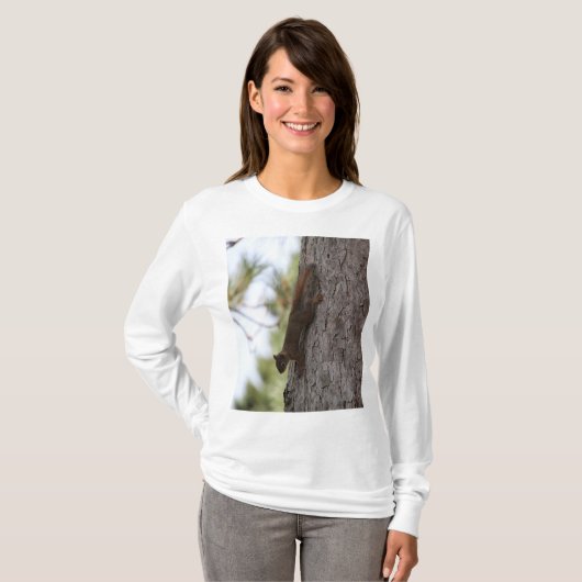 リスの上下逆 Tシャツ (正面フル)