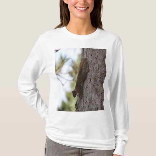 リスの上下逆 Tシャツ (正面)