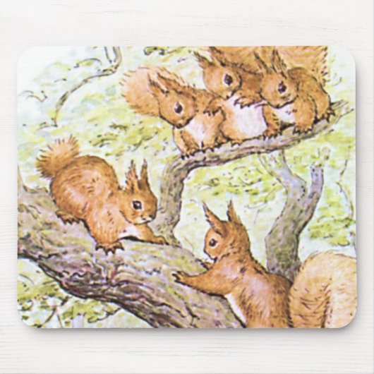 リスの会合 マウスパッド (正面)