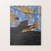 リスの伸張 ジグソーパズル (縦)