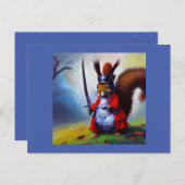 リスの侍 ポストカード (正面/裏面)