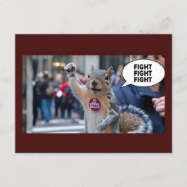 リスの保守的なおもしろいクリスマス ポストカード