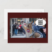 リスの保守的なおもしろいクリスマス ポストカード (正面/裏面)