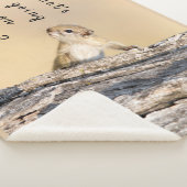 リスの写真と文字 シェルパブランケット (3/4)