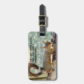 リスの写真を加えて下さい ラゲッジタグ (正面縦)