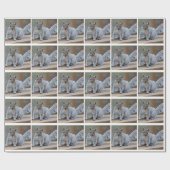 リスの写真 ラッピングペーパー (フラット)