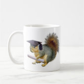 リスの卒業のマグ コーヒーマグカップ (左)