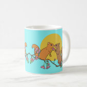 リスの可愛い動物のマグカップ コーヒーマグカップ (正面右)