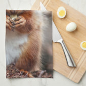 リスの台所タオル キッチンタオル (四つ折り)