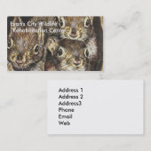 リスの名刺のテンプレート 名刺 (正面/裏面)