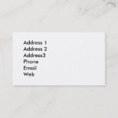 リスの名刺のテンプレート 名刺 (裏面)