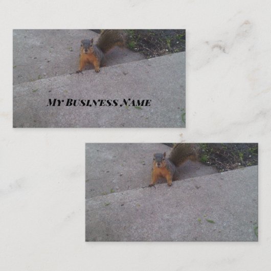 リスの名刺 名刺 (正面/裏面)