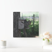 リスの壁時計 スクエア壁時計 (ホーム)