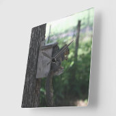 リスの壁時計 スクエア壁時計 (傾斜)