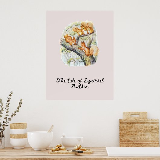 リスの対決 ポスター (キッチン)