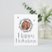 リスの巣の中の幸せな休暇 ポストカード (スタンド正面)