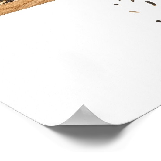 リスの巻付けフィーダーグラフィック ポスター (角)