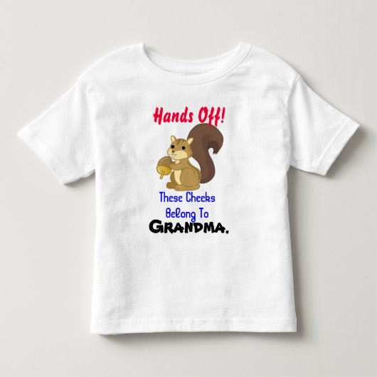 リスの幼児のTシャツ トドラーTシャツ (正面)