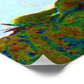 リスの心理学的写真 ポスター (角)