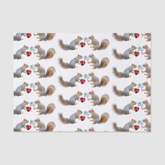 リスの愛ティッシュペーパー 薄葉紙 (正面)