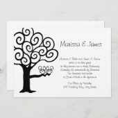 リスの愛結婚の 招待状 (正面/裏面)