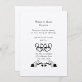 リスの愛 ウェディングレセプションカード エンクロージャーカード (正面/裏面)