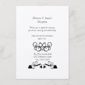 リスの愛 ウェディングレセプションカード エンクロージャーカード (正面)