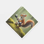 リスの持ち上げウェイト スタンダードランチョンナプキン (角)